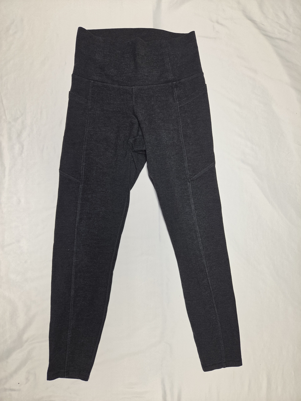 Old Navy Active Go-Dry Balance Leggings Charcoal Gray Heather Size S Pockets